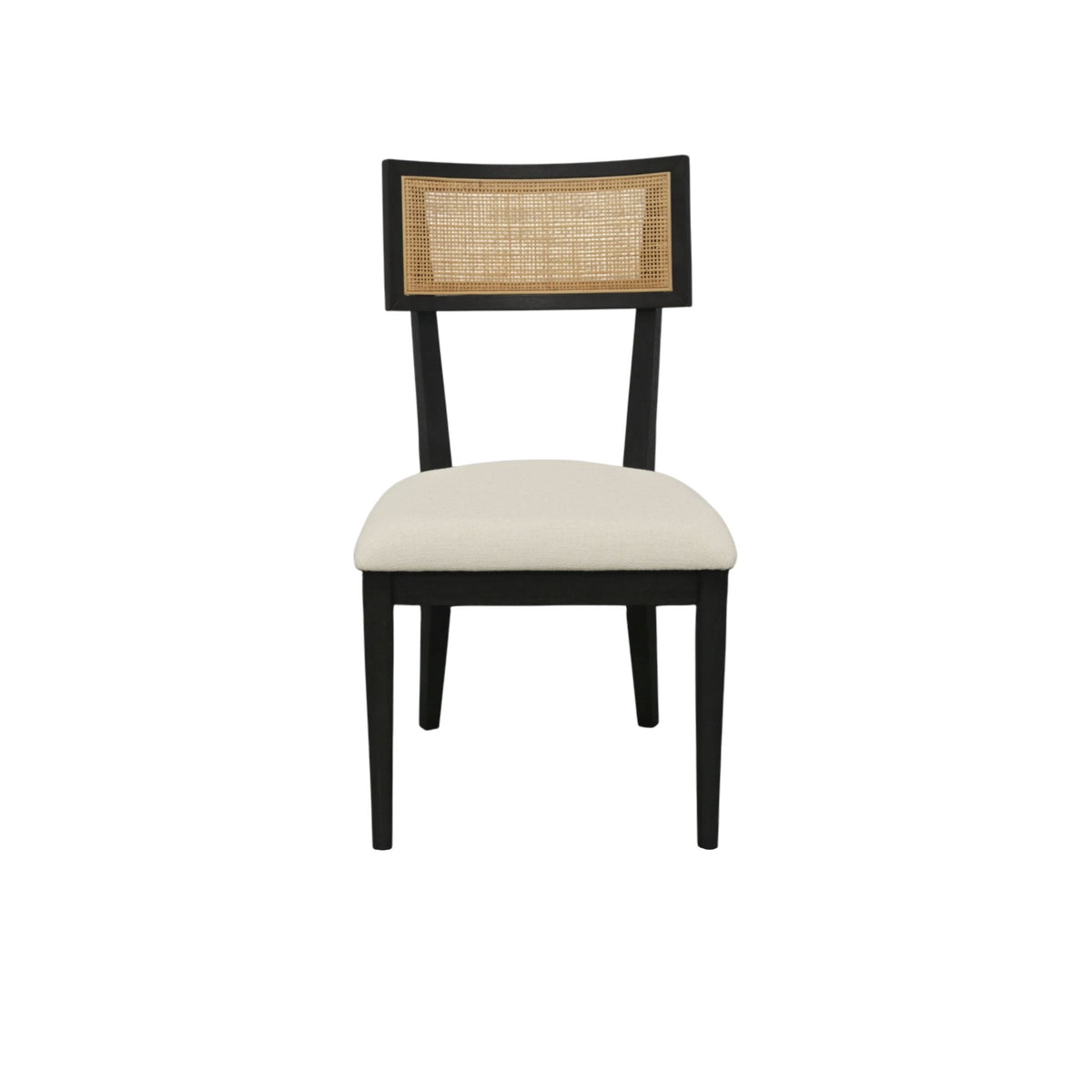 Oscar Set of 2 Dining Side Chairs, Black