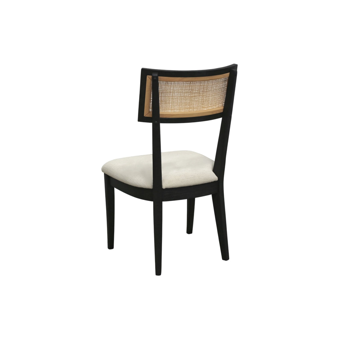 Oscar Set of 2 Dining Side Chairs, Black