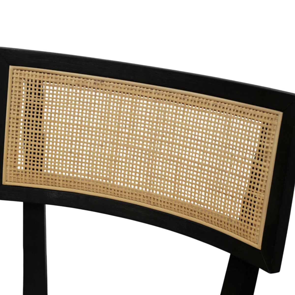 Oscar Set of 2 Dining Side Chairs, Black