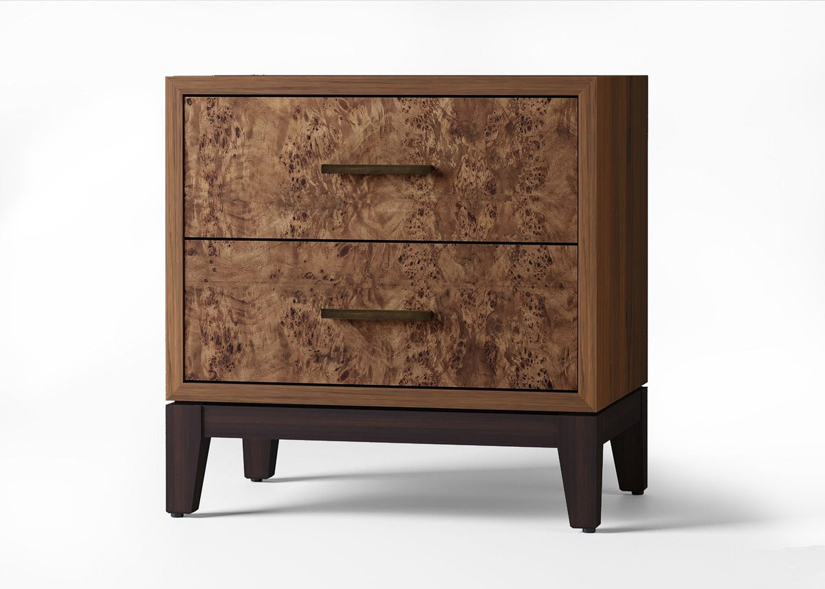 Owen Nightstand with Legs, Walnut