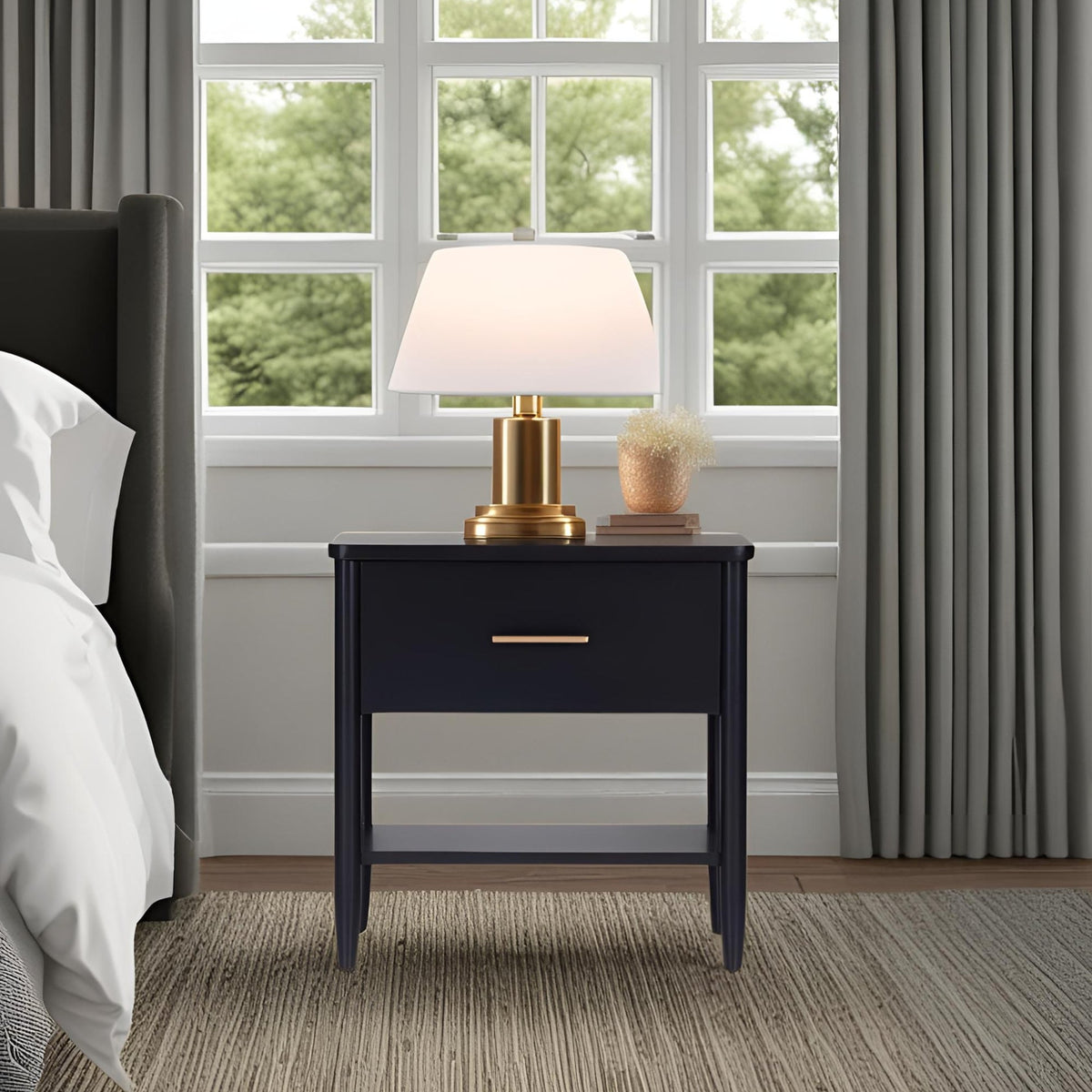 Paola Nightstand, Black