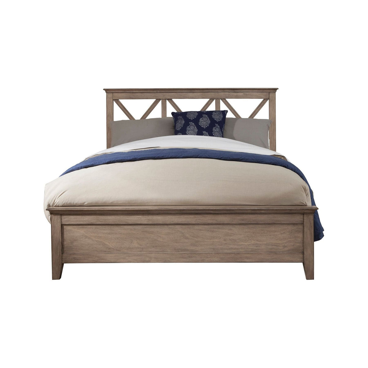 Potter Full Size Panel Bed, French Truffle