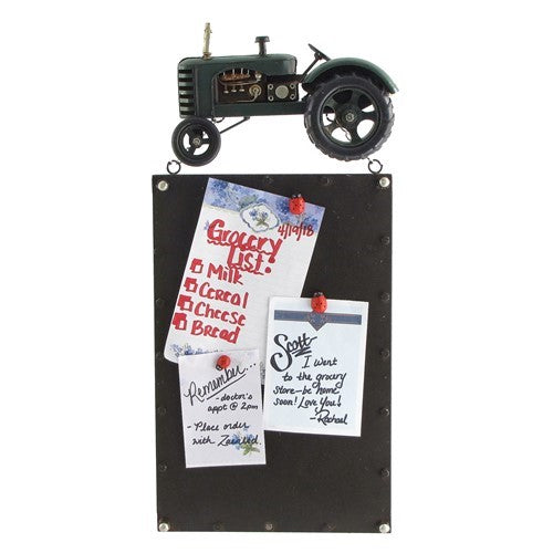 Set of 6 Iron Tractor Hanging Magnetic Note Boards