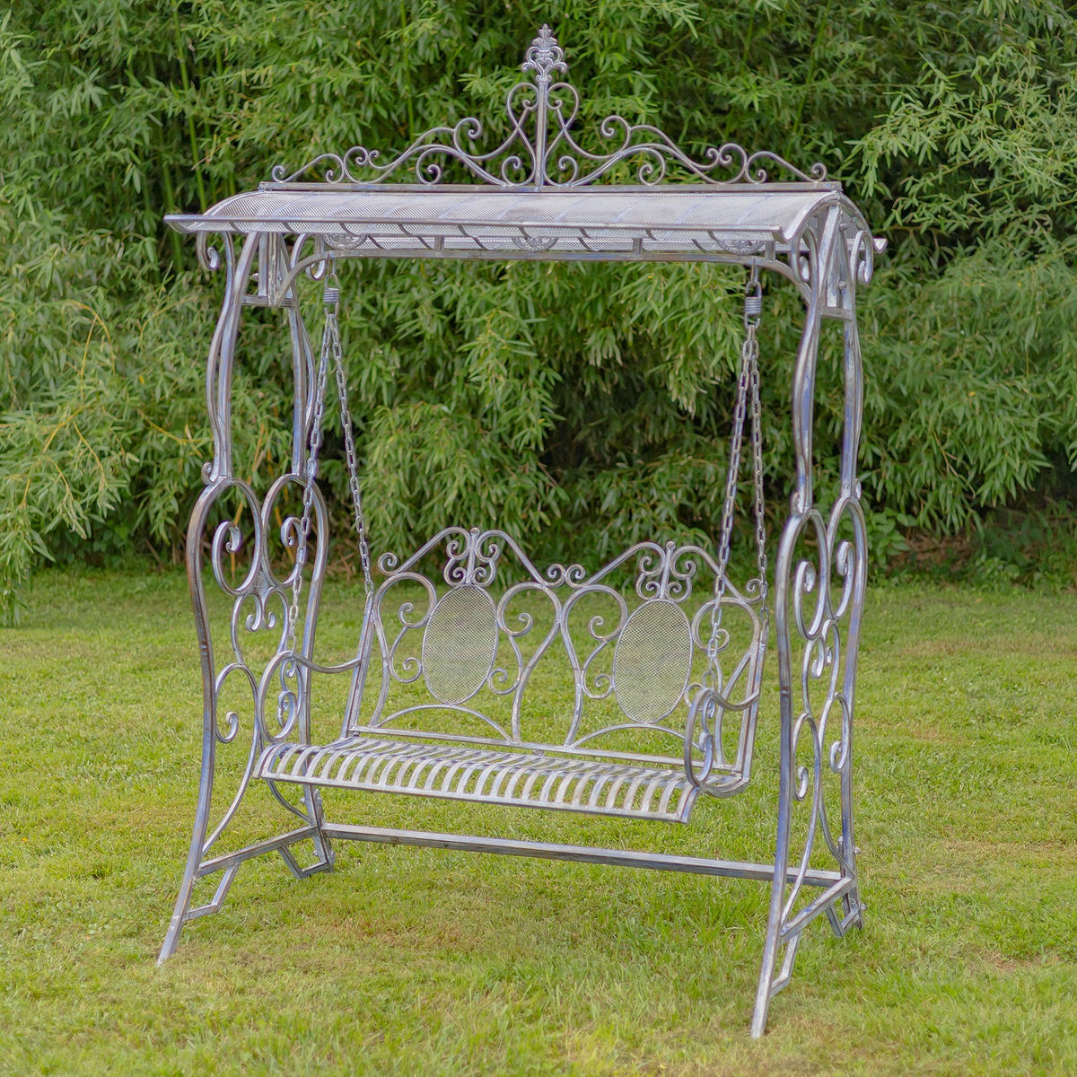 "Giorgi" 92in. Tall Iron Swing Bench