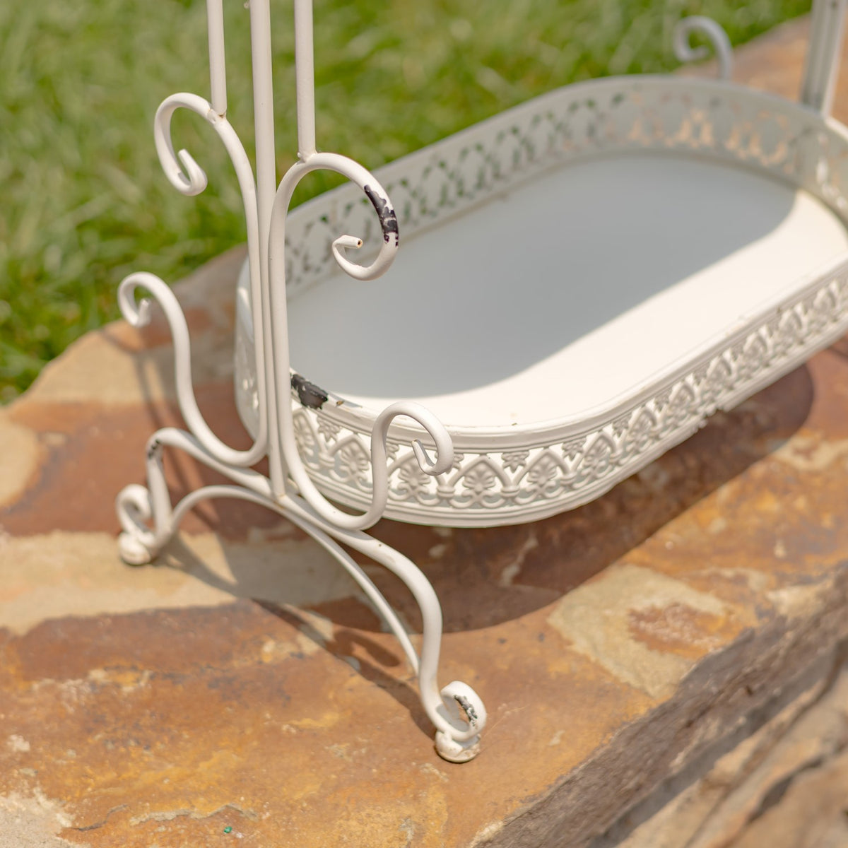 43" Tall Three Tier Iron Plant Stand