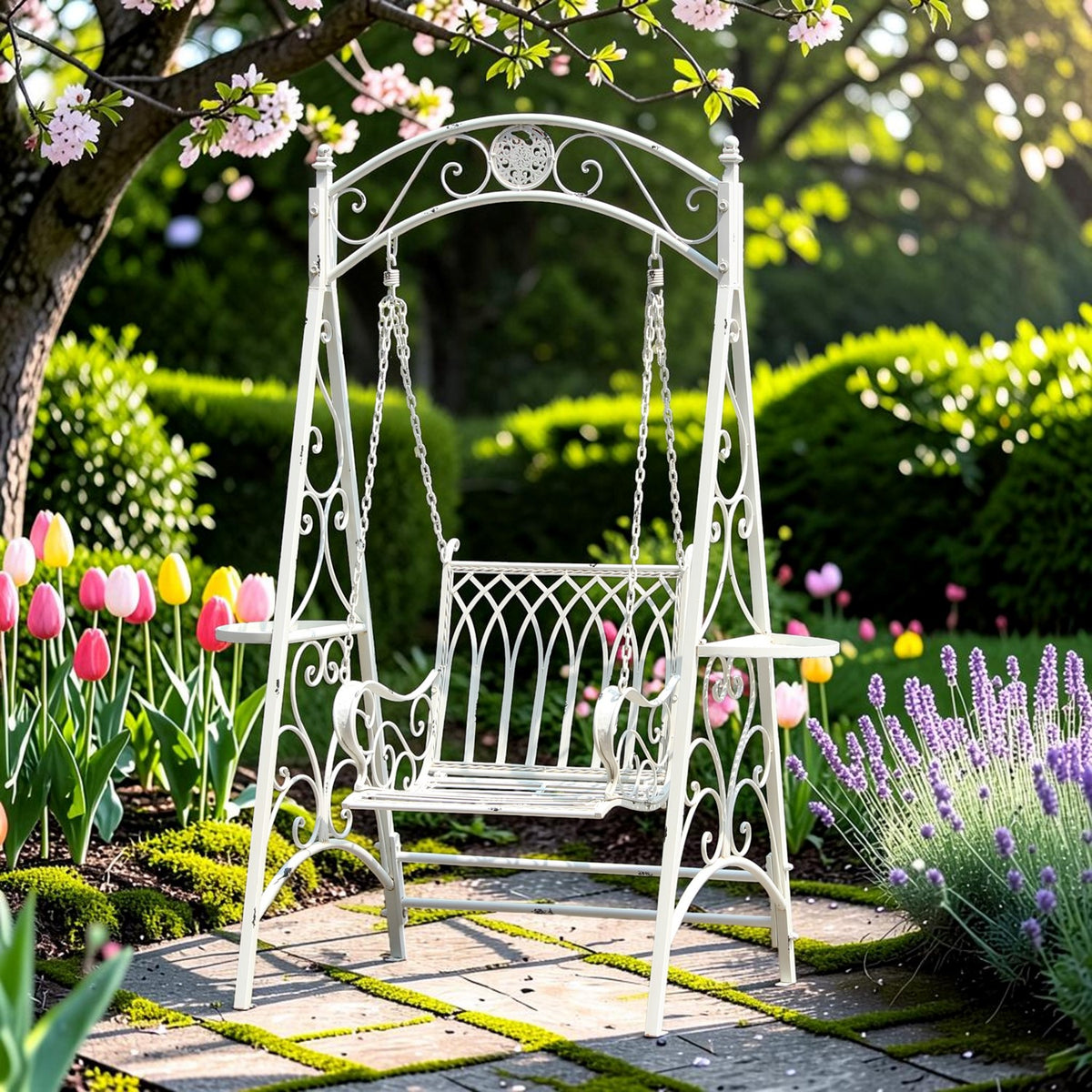 "New York" Iron Swing Chair