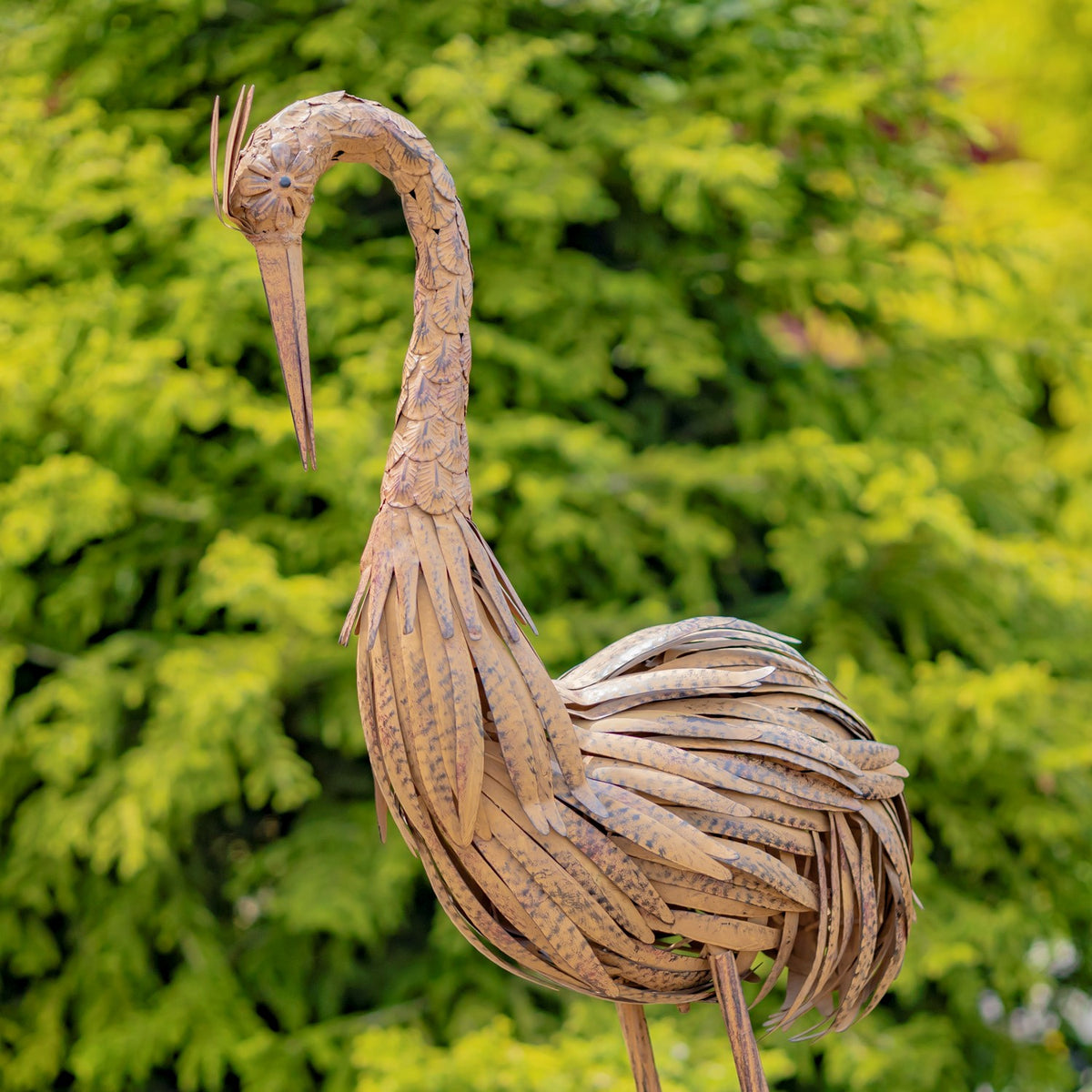 Set of 2 Large Rustic Dancing Herons