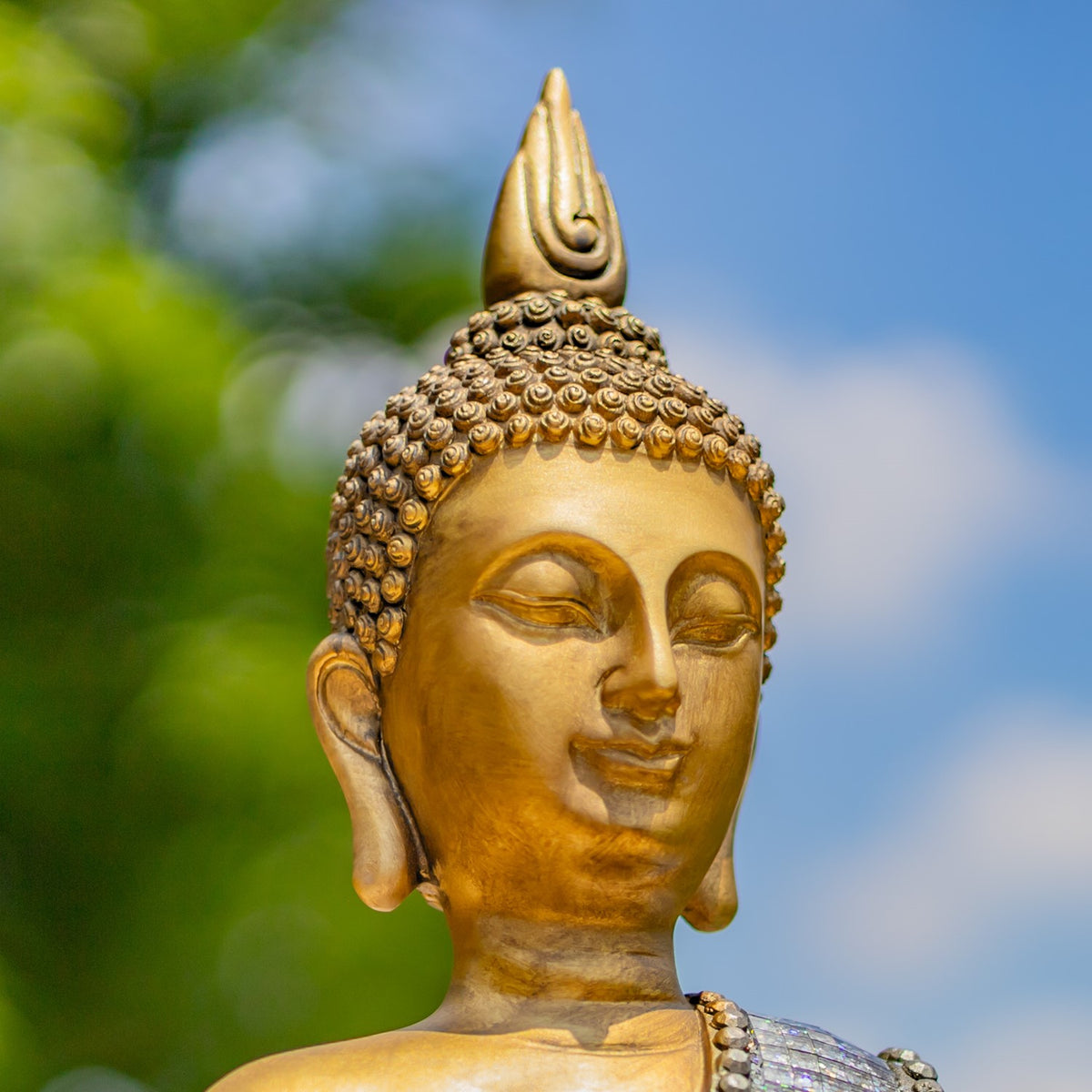 15.75" Tall Meditative Polyresin Buddha Statue