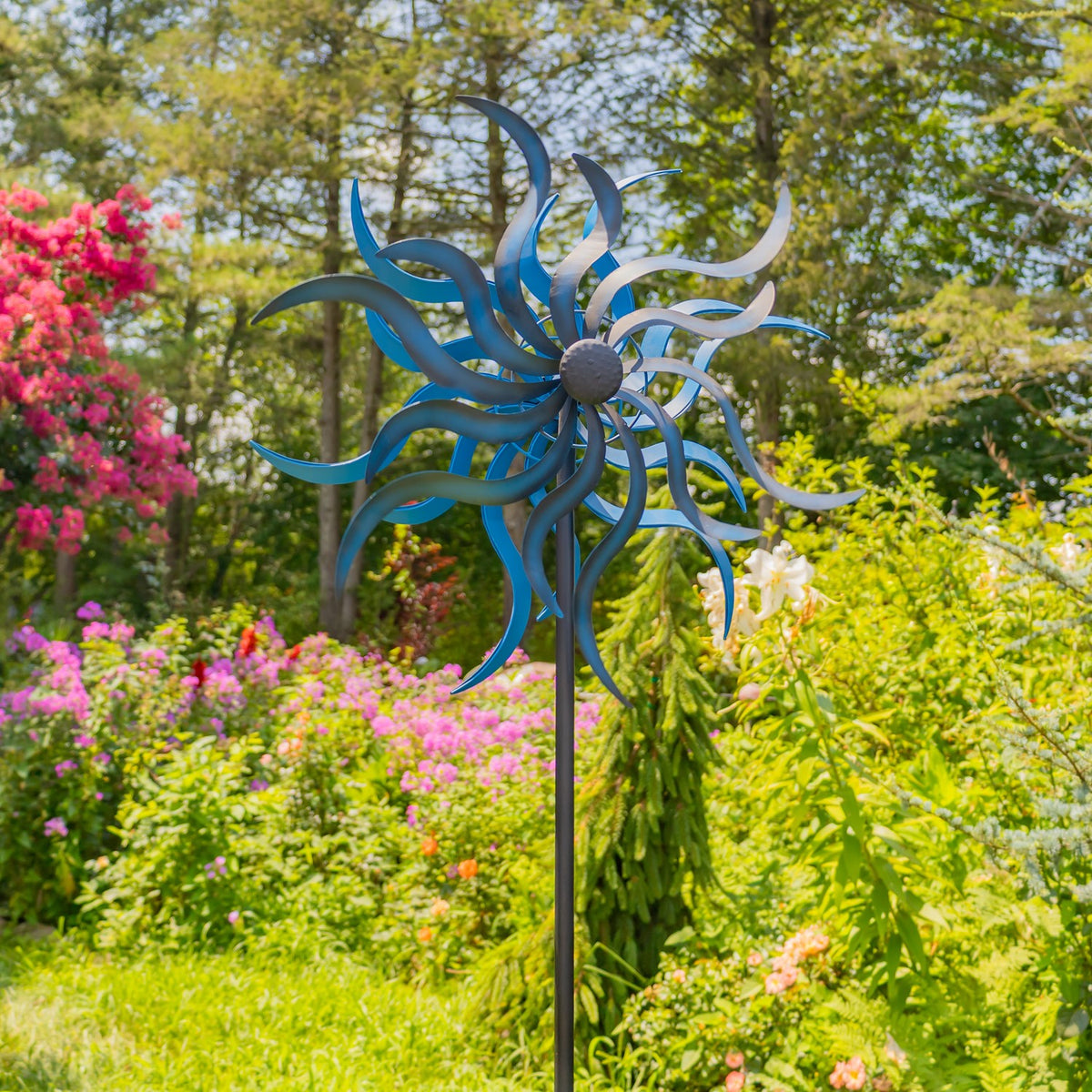66.25" Tall Abstract Metal Windmill Stake "Harper"