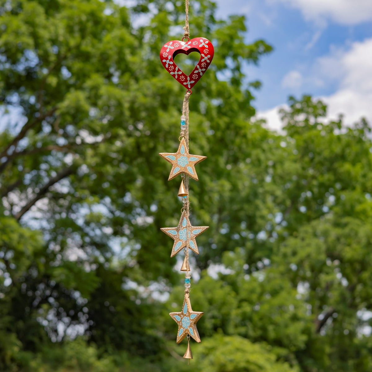 Set of 8 Assorted Hanging Metal Wind Chime Chains