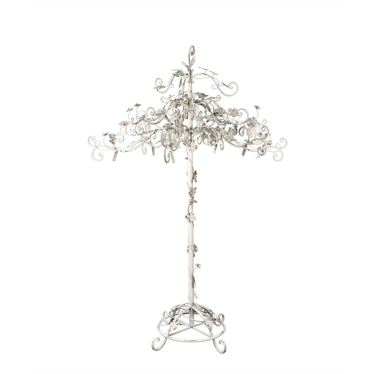67" Tall Medium Standing Iron Rose Tree Display "Stephania"