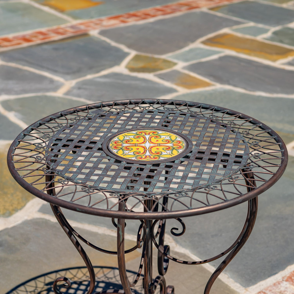 San Marino Round Mosaic Bistro Table "Dolomites"