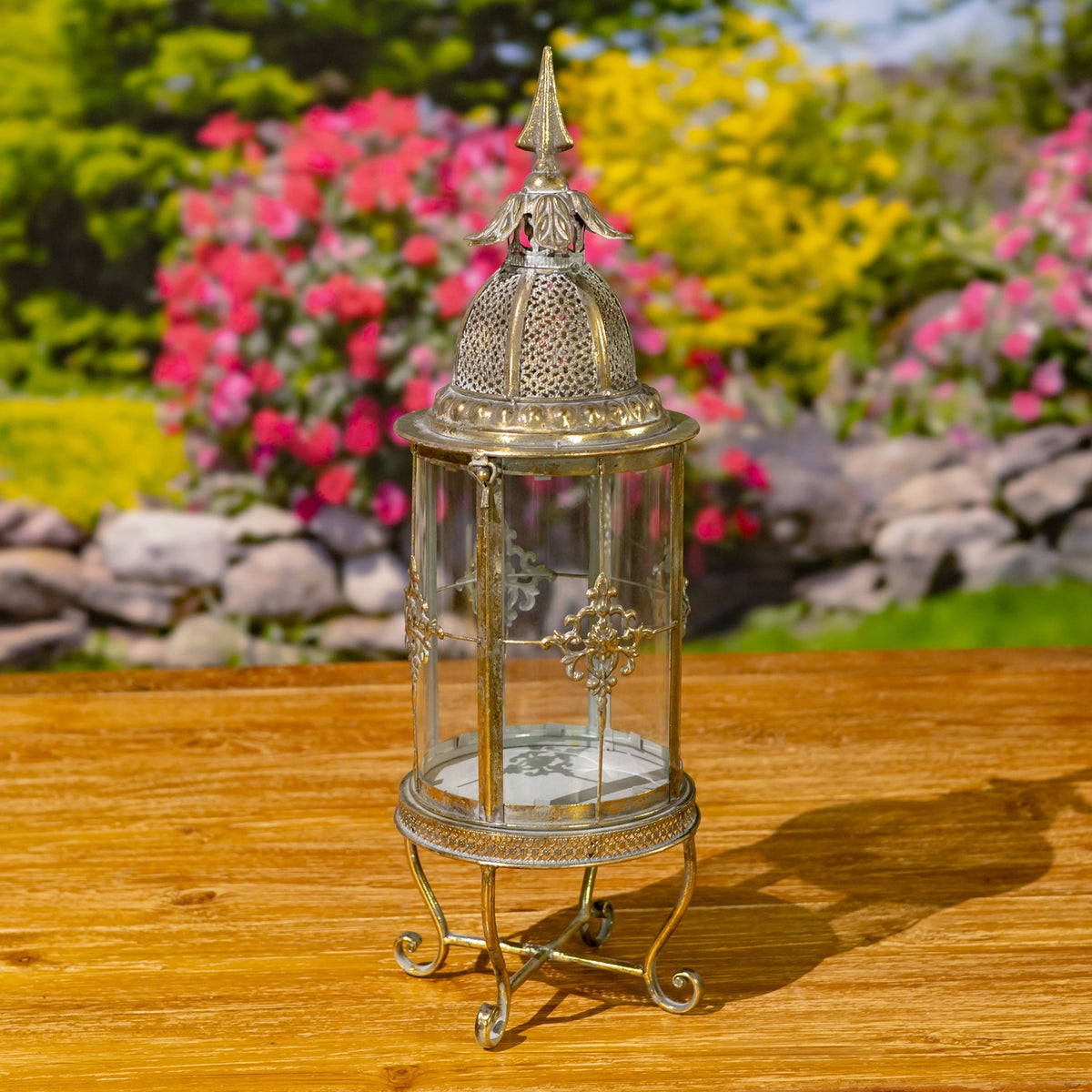Standing Iron/Glass Terrarium "Montesano"