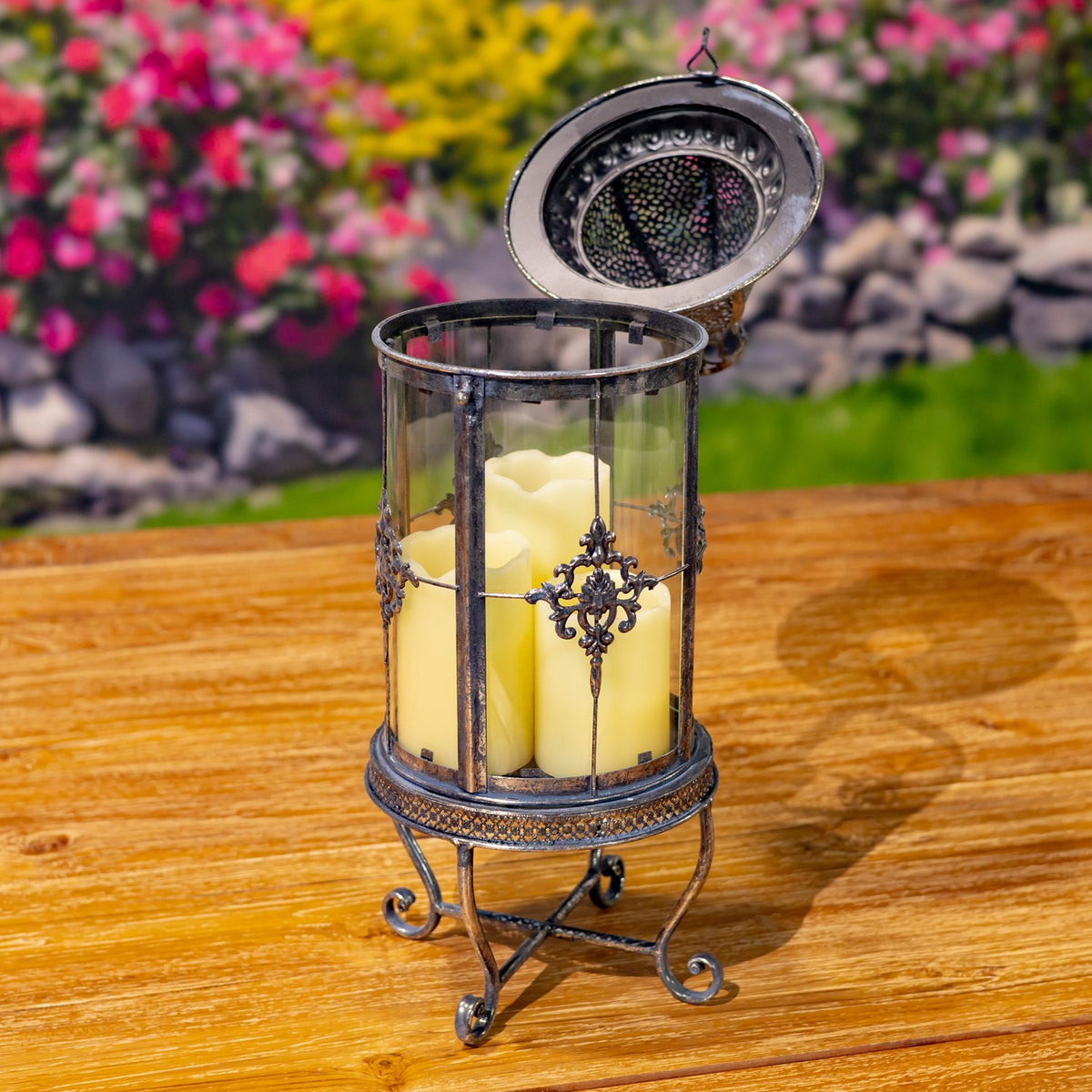 Standing Iron/Glass Terrarium "Montesano"