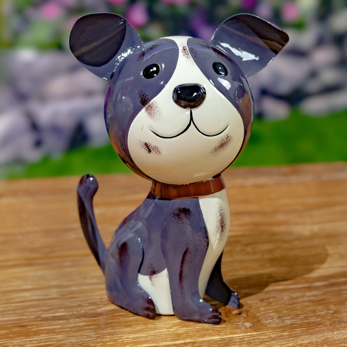Set of 6 Assorted Metal Dog Figurines "The Puppy Pack"