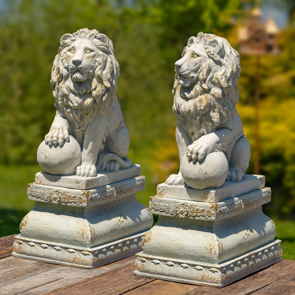 12" Magnesium Pedestal Base for 26.5"t Lions