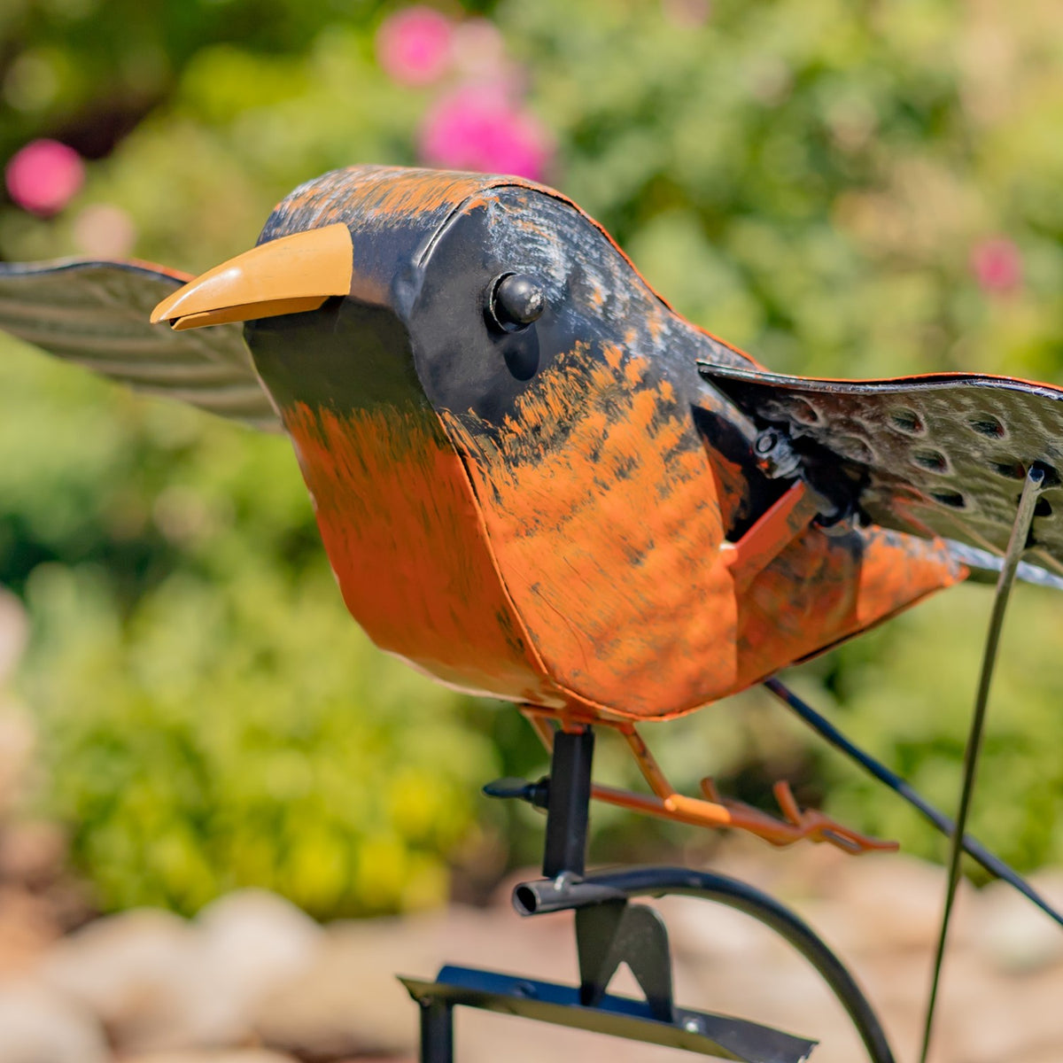 59.5" Tall Flying Robin Iron Swing Stake