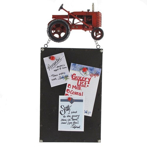 Set of 6 Iron Tractor Hanging Magnetic Note Boards