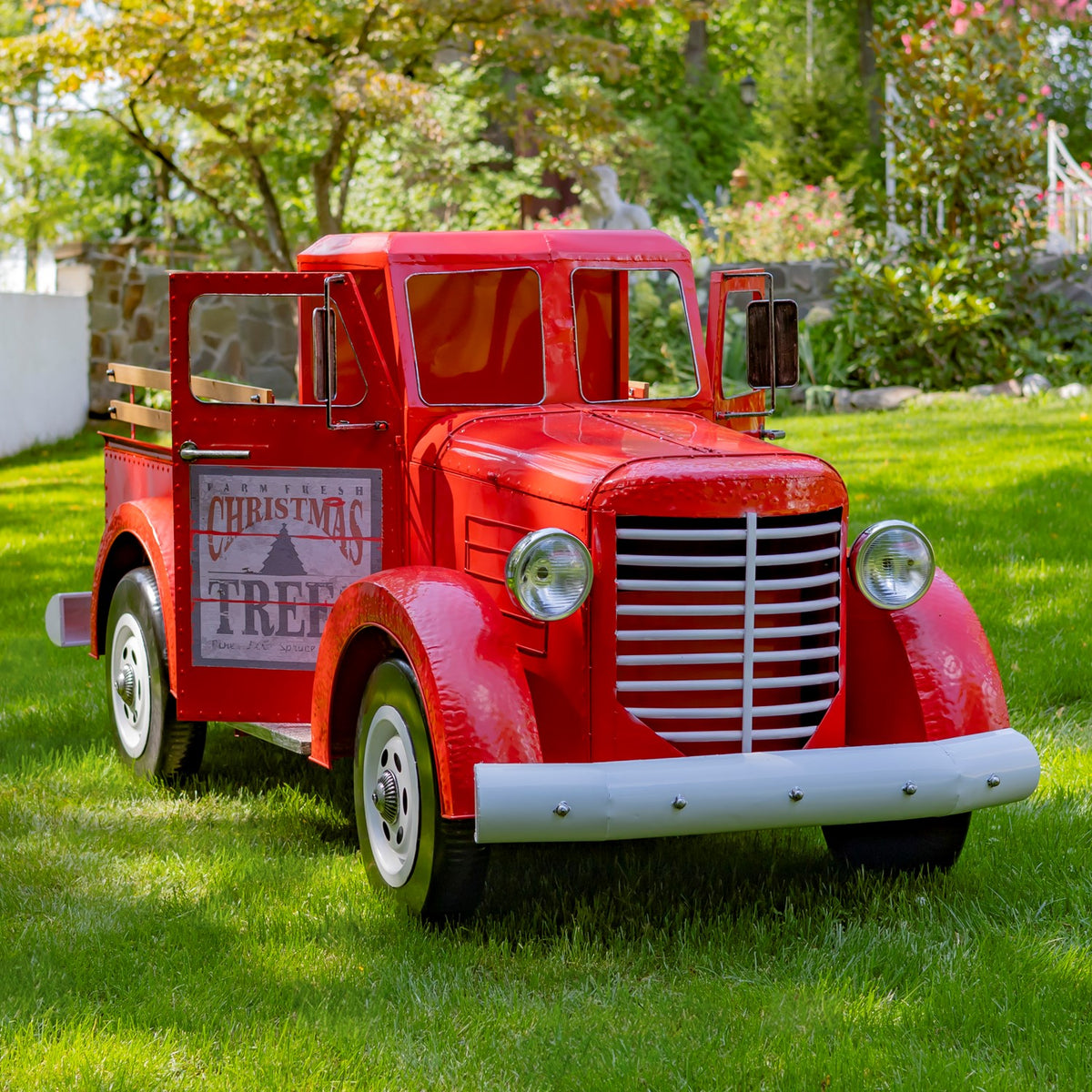Large Iron Red "Charleston" Truck with LED Lights