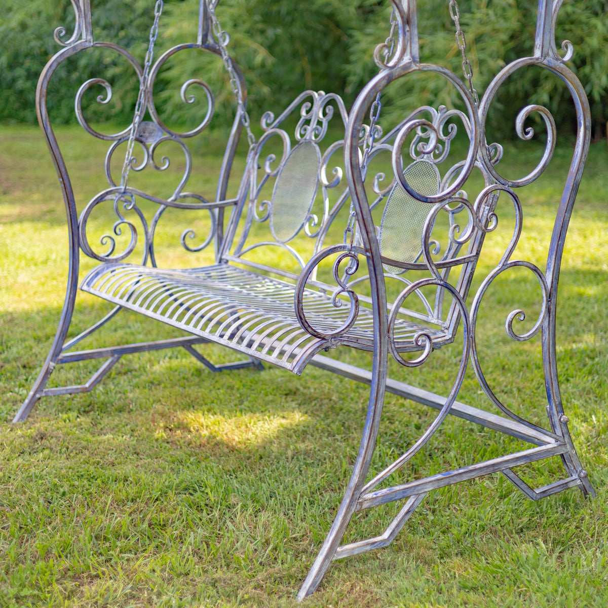 "Giorgi" 92in. Tall Iron Swing Bench