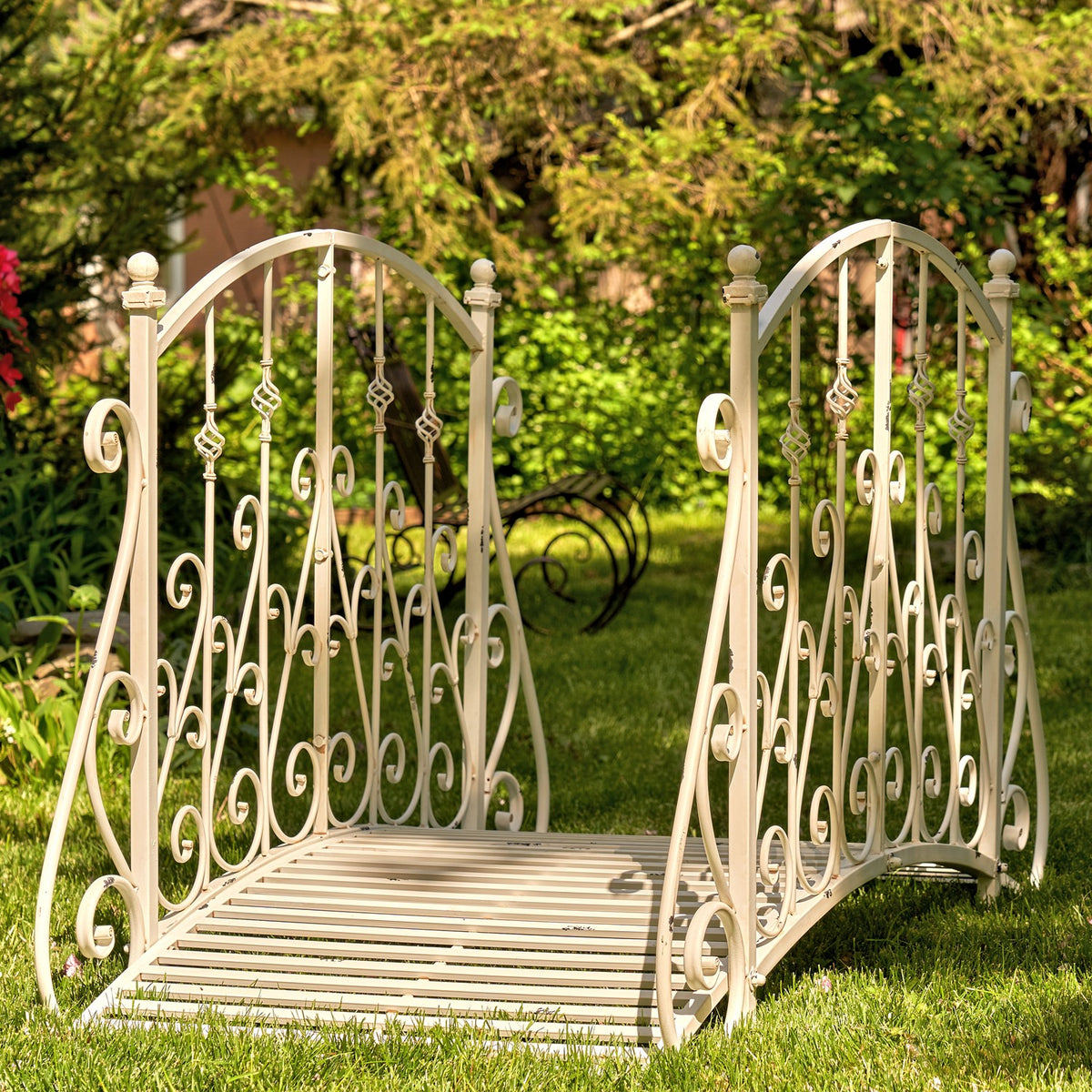 5ft. Long Antique Style Garden Bridge "Paris 1968"