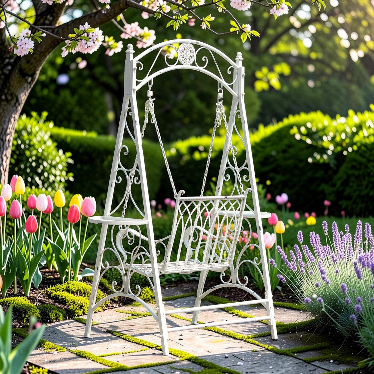 "New York" Iron Swing Chair