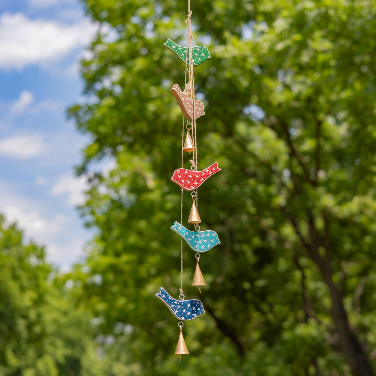Set of 8 Assorted Hanging Metal Wind Chime Chains