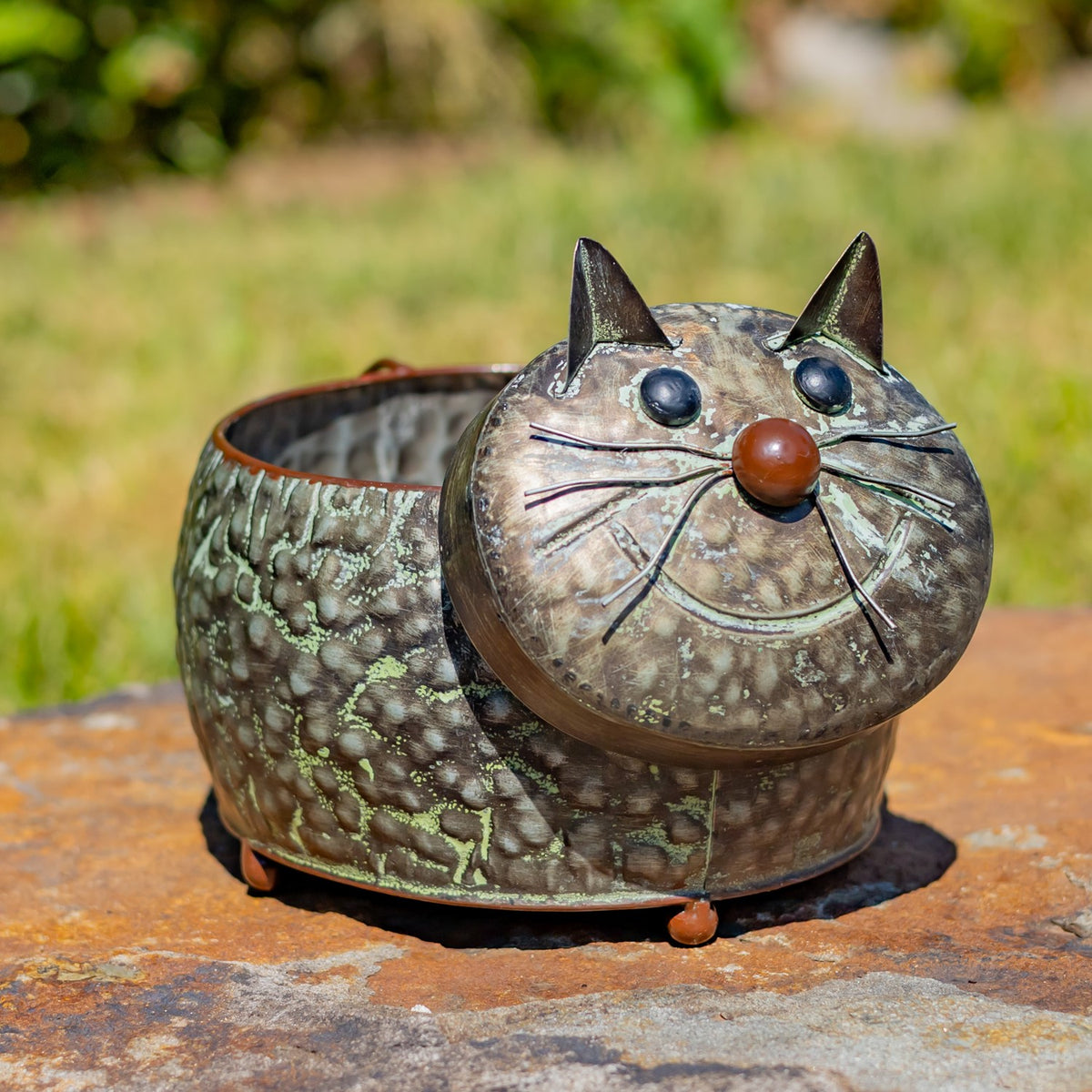 Set of 6 Assorted Animal Galvanized Flower Pots
