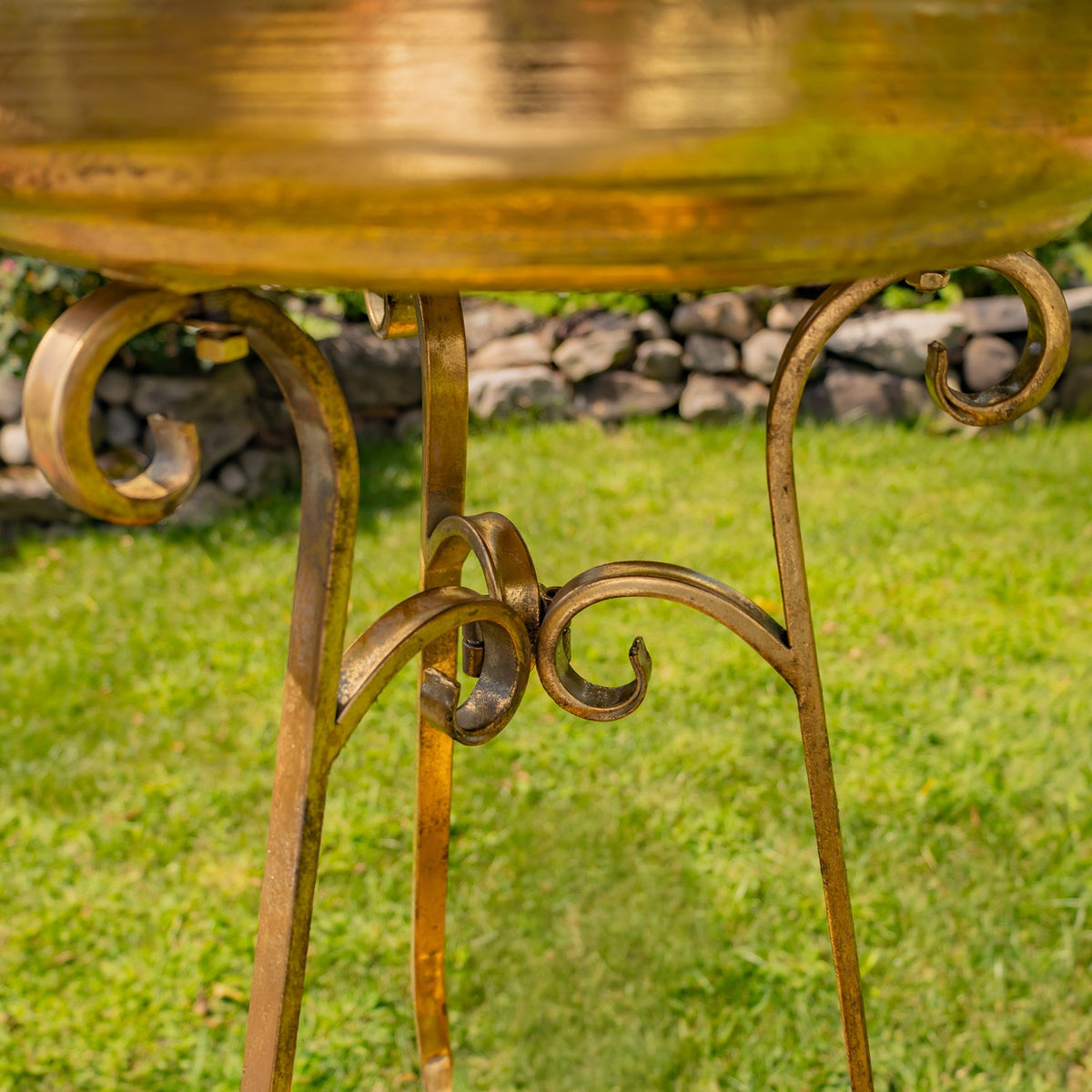 31.3" Tall Birdbath-Feeder with TriStand