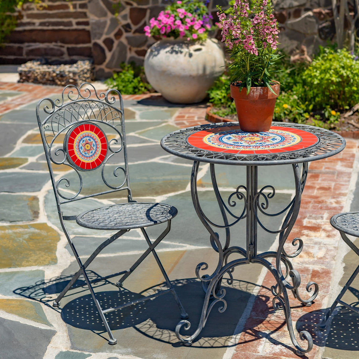 Catalonia Three Piece Mosaic Bistro Set "Girona"