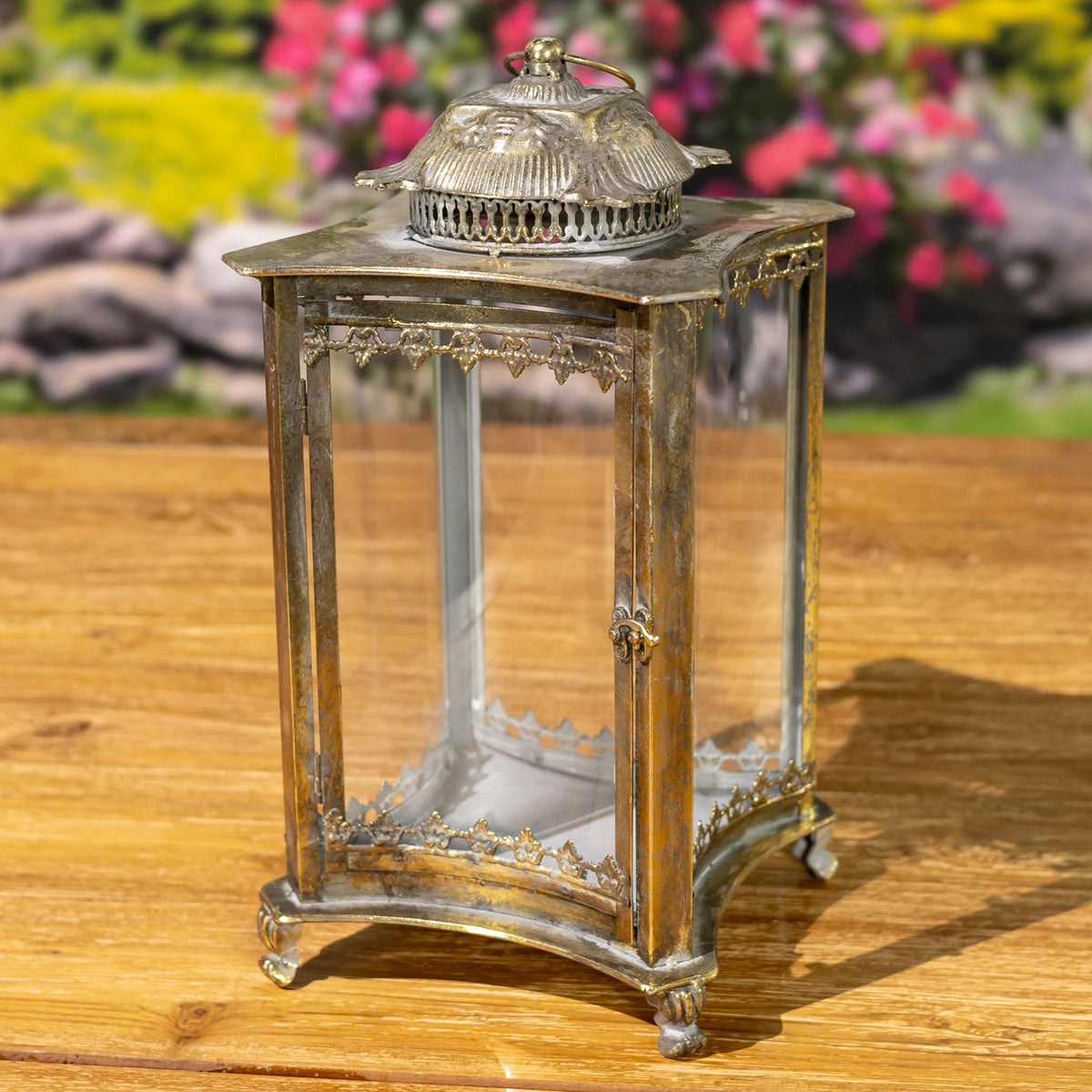 Set of 2 Iron/Glass Terrariums "Frankfurt"