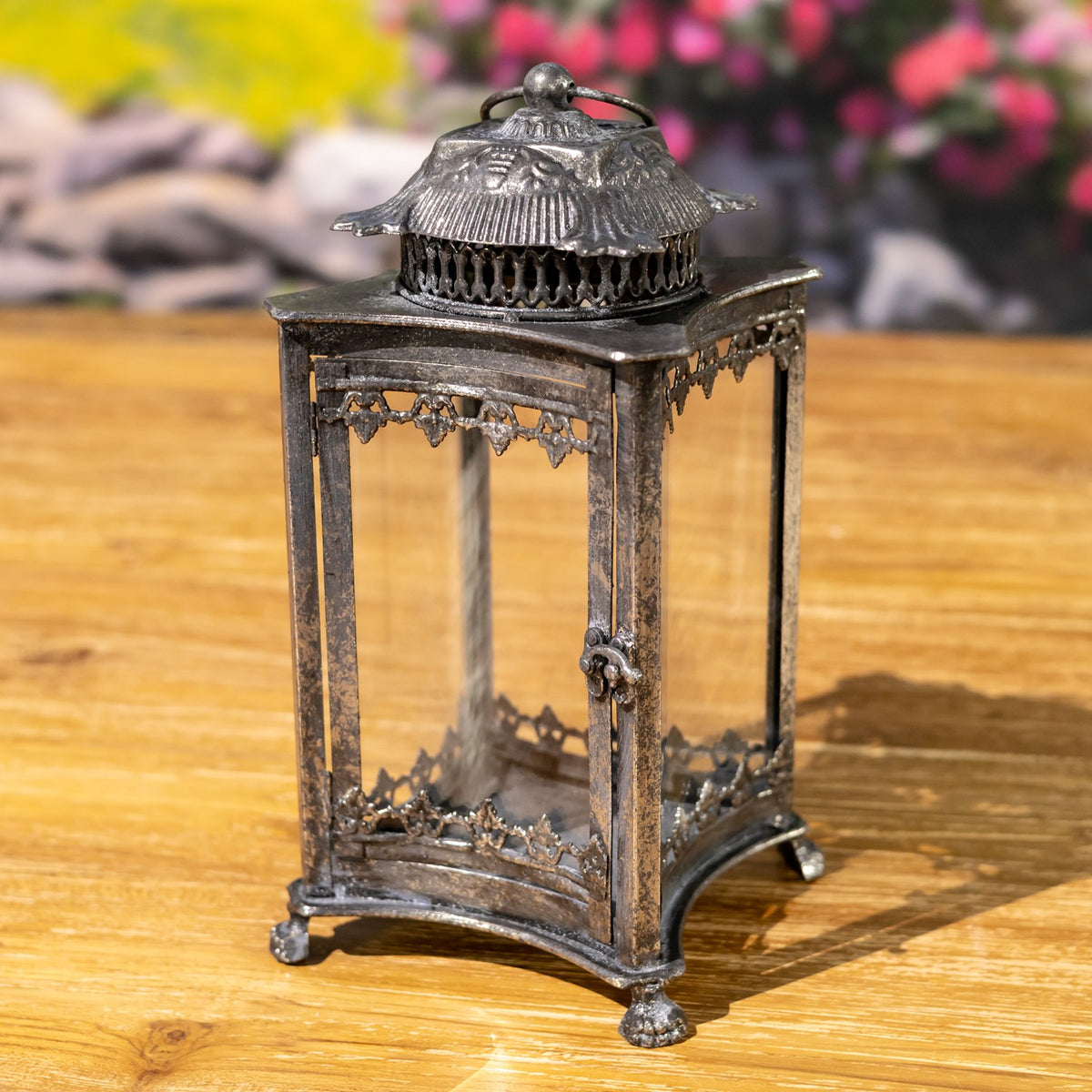 Set of 2 Iron/Glass Terrariums "Frankfurt"