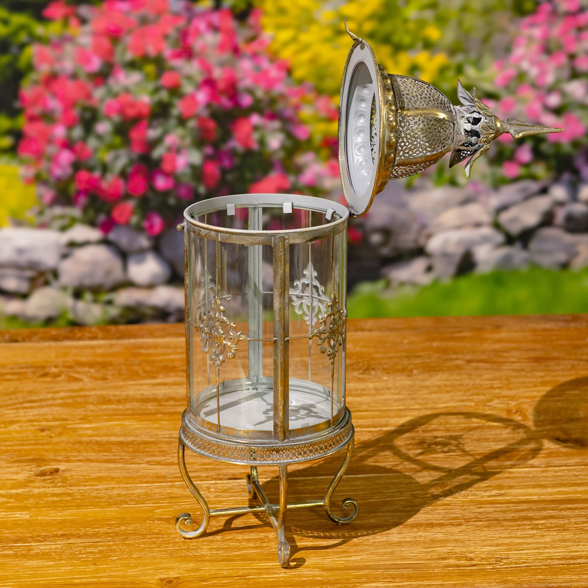 Standing Iron/Glass Terrarium "Montesano"