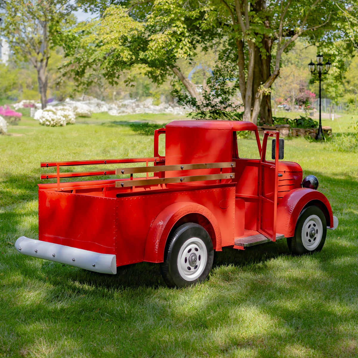 Large Iron Red "Charleston" Truck with LED Lights