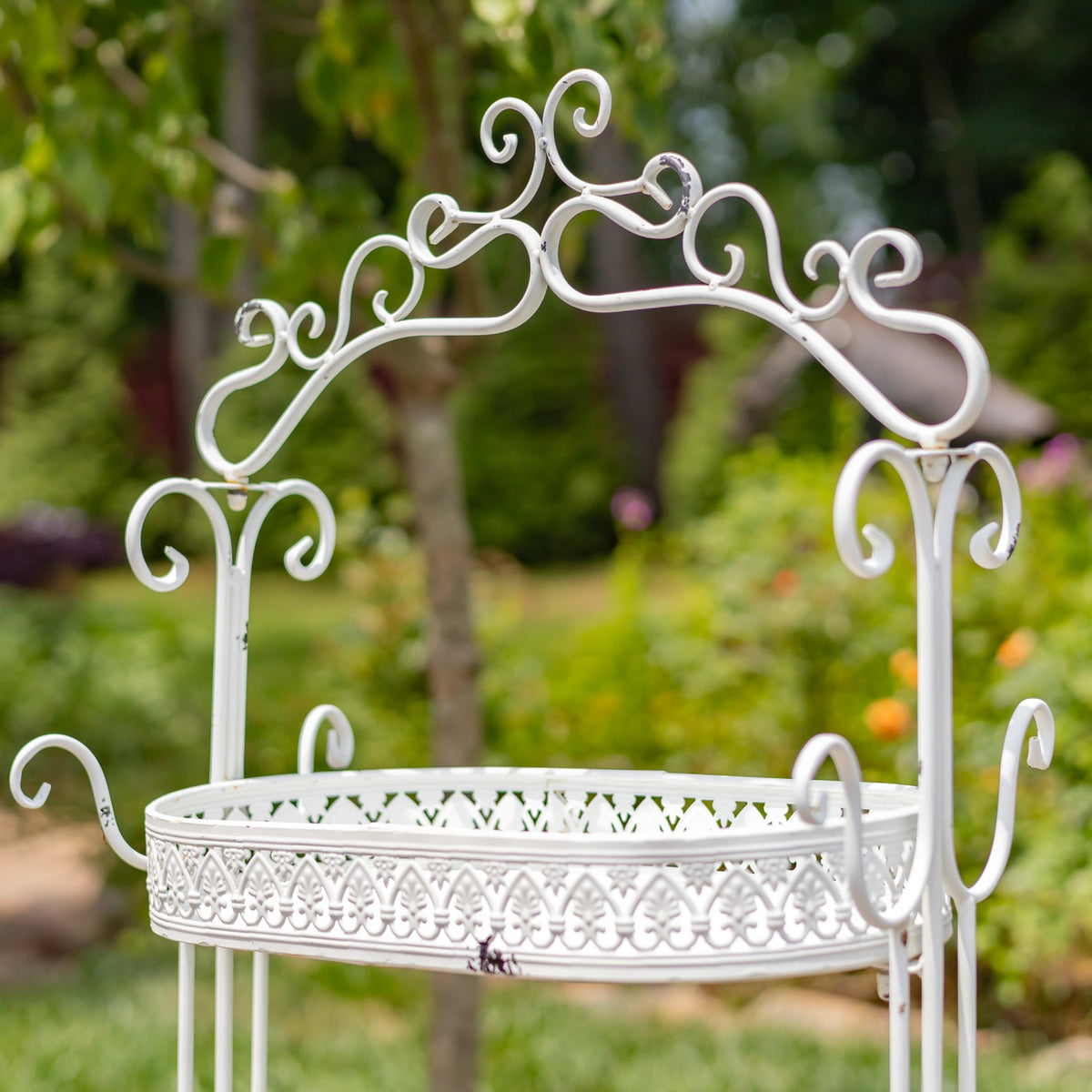 43" Tall Three Tier Iron Plant Stand