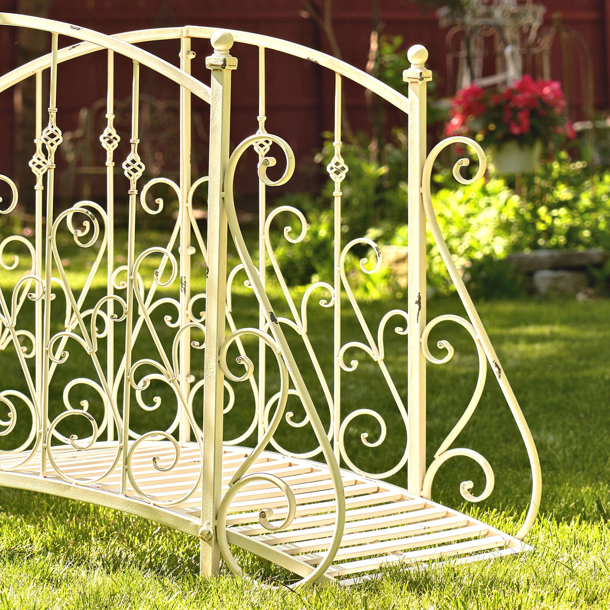 5ft. Long Antique Style Garden Bridge "Paris 1968"