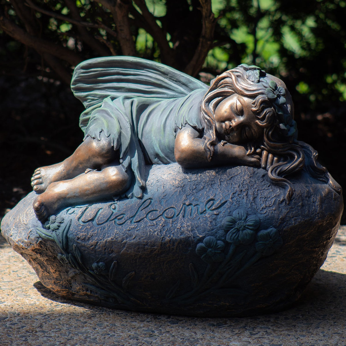 20" Tall Magnesium Sleeping Fairy Statue "Ivy"