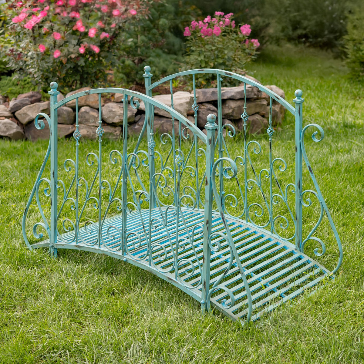 5ft. Long Antique Style Garden Bridge "Paris 1968"