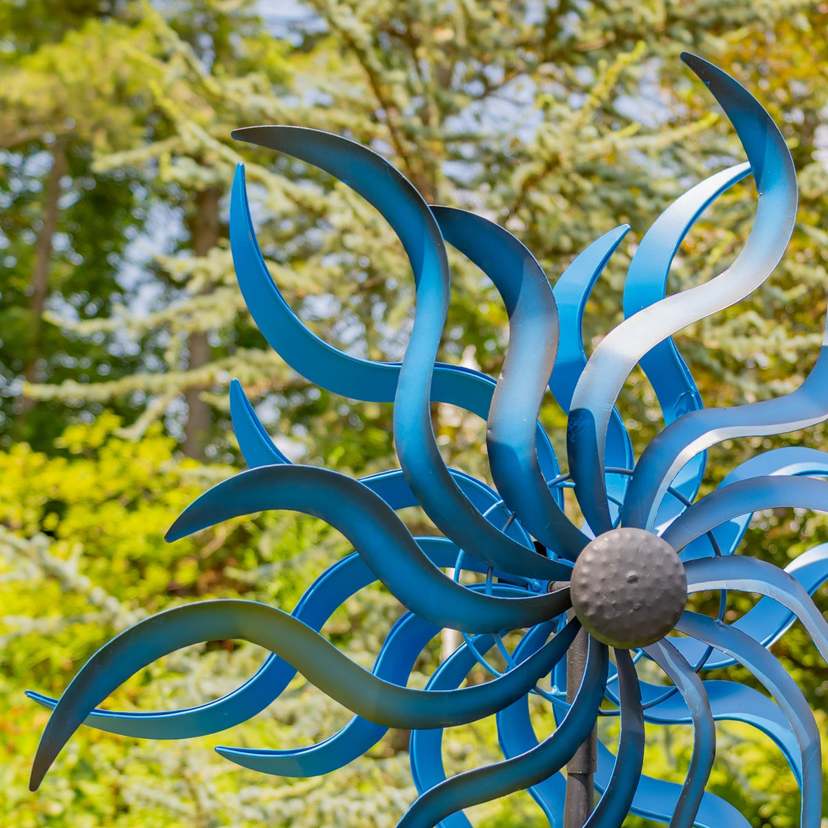 66.25" Tall Abstract Metal Windmill Stake "Harper"
