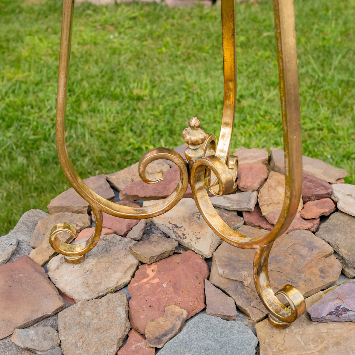 31.3" Tall Birdbath-Feeder with TriStand