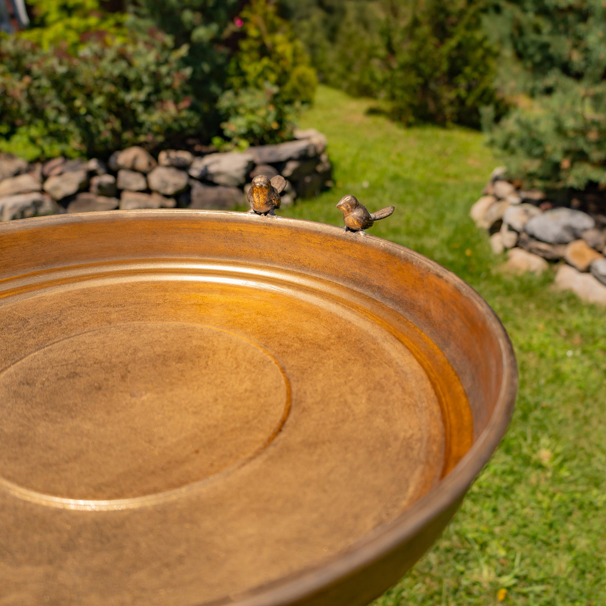 31.3" Tall Birdbath-Feeder with TriStand