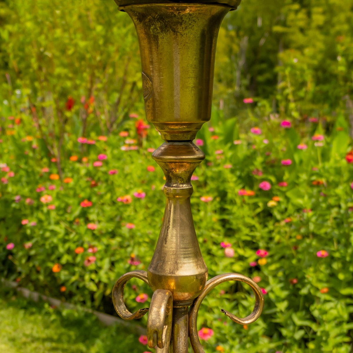29.5" Tall Round Metal Plant Stand-Birdfeeder