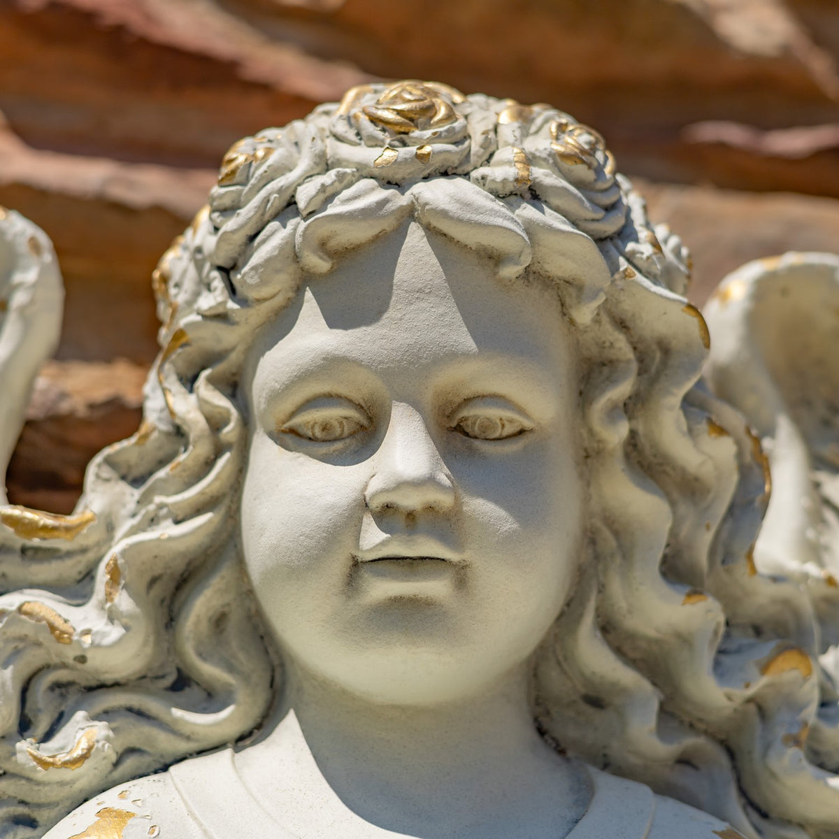 30" Tall Wall Hanging Cherub Flower Planter