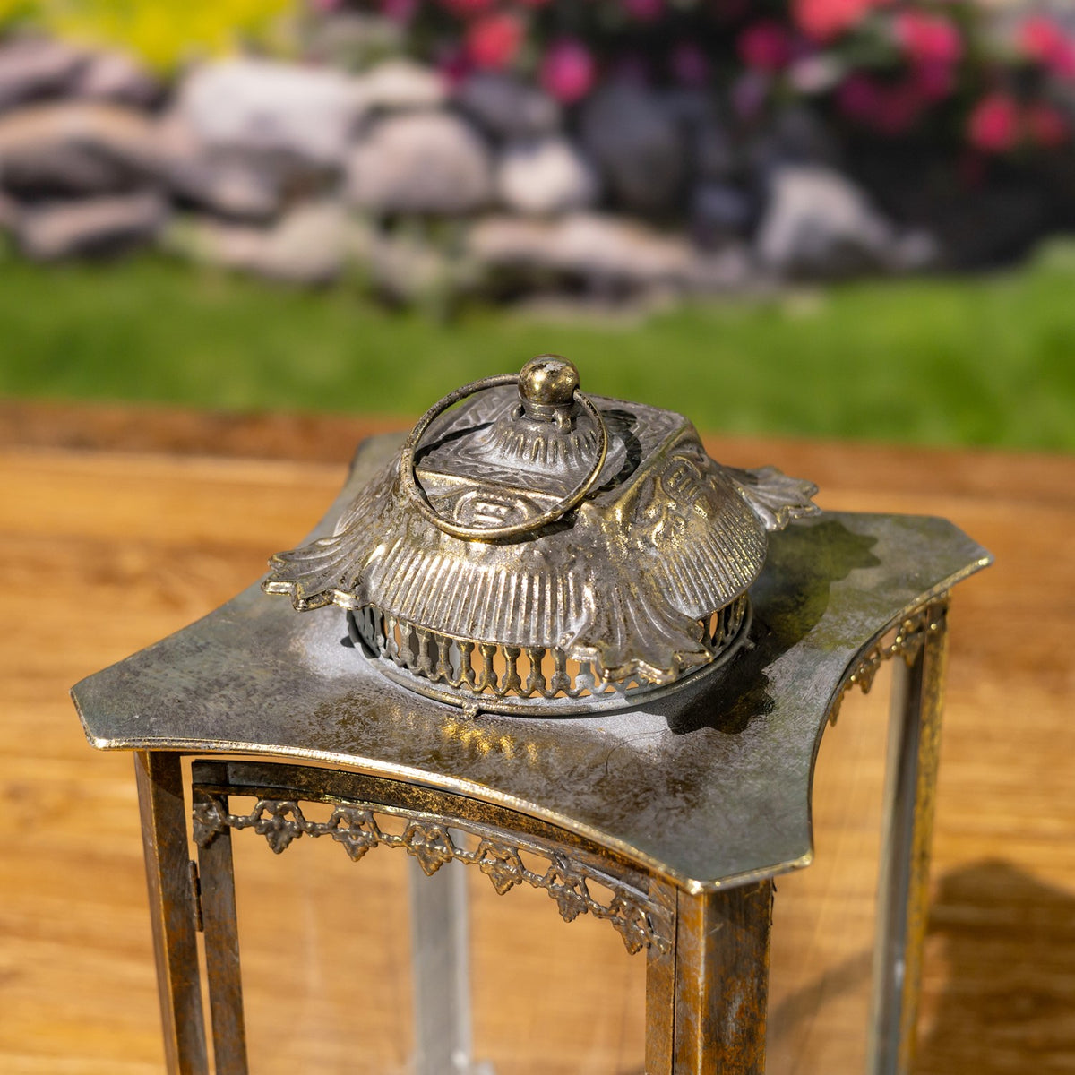 Set of 2 Iron/Glass Terrariums "Frankfurt"