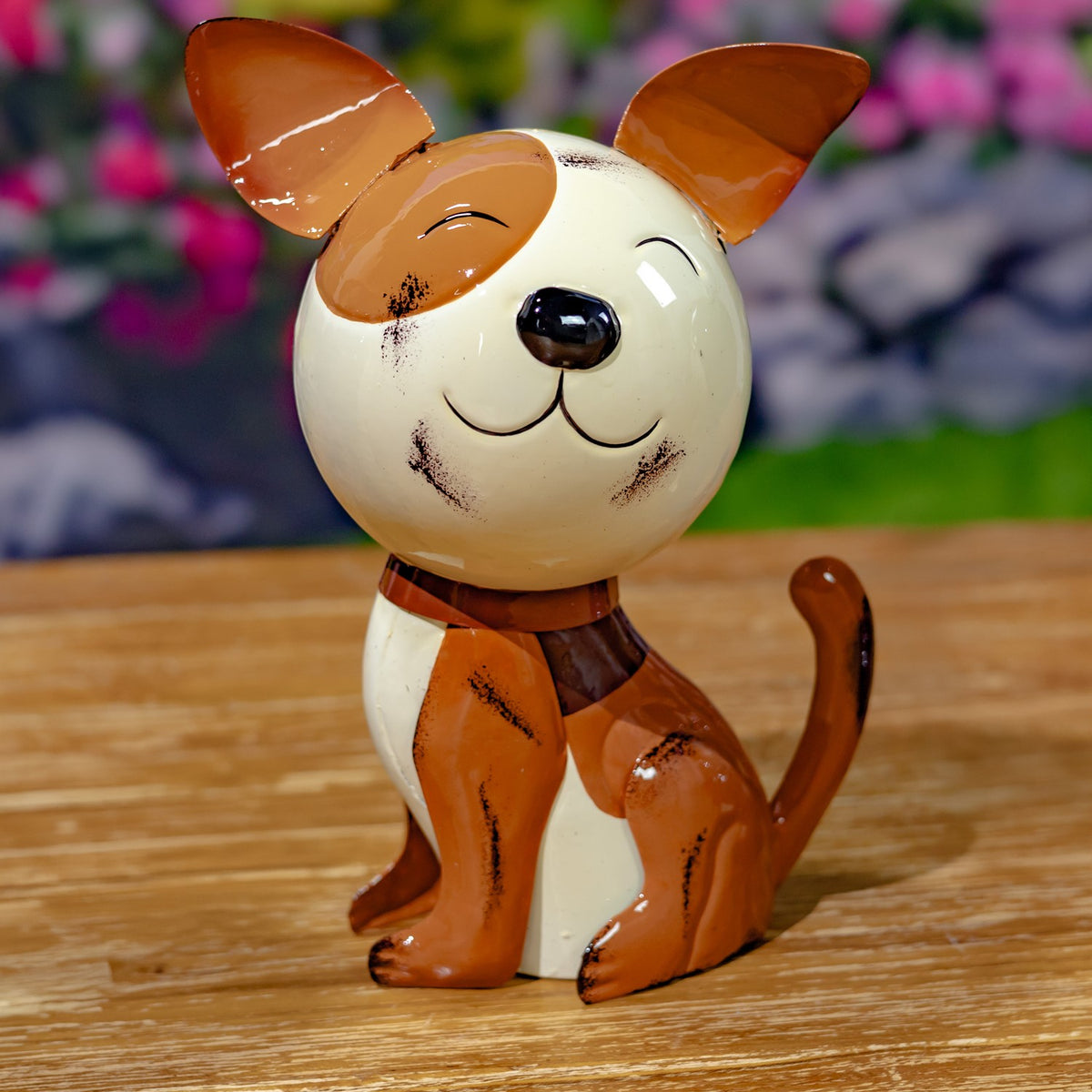 Set of 6 Assorted Metal Dog Figurines "The Puppy Pack"