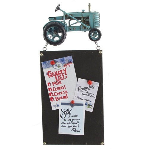 Set of 6 Iron Tractor Hanging Magnetic Note Boards
