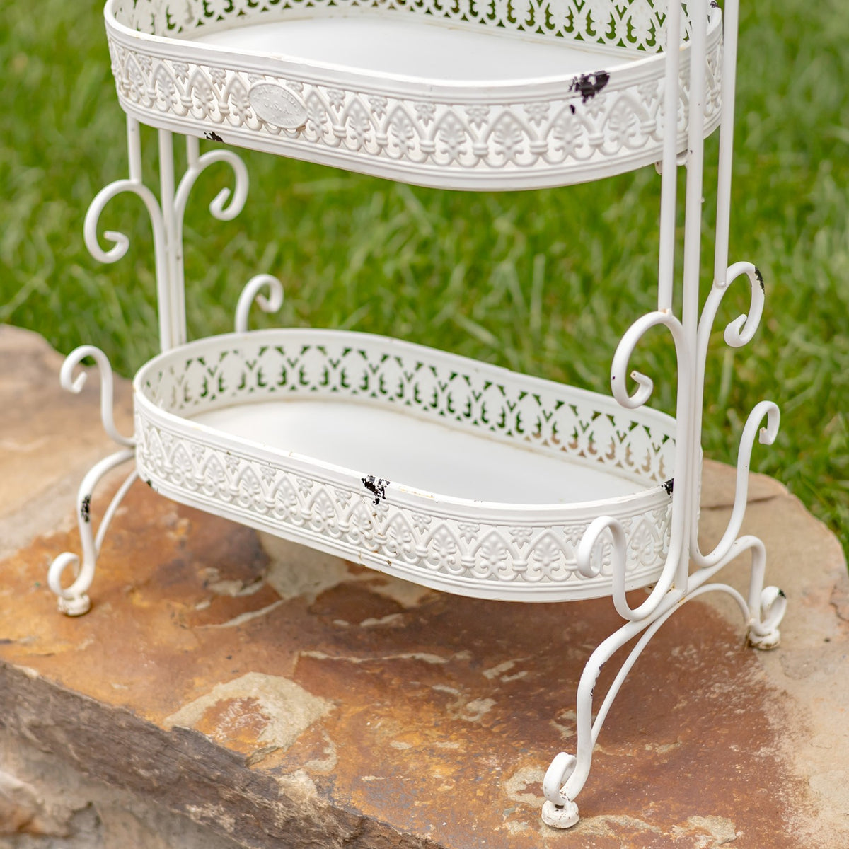 43" Tall Three Tier Iron Plant Stand