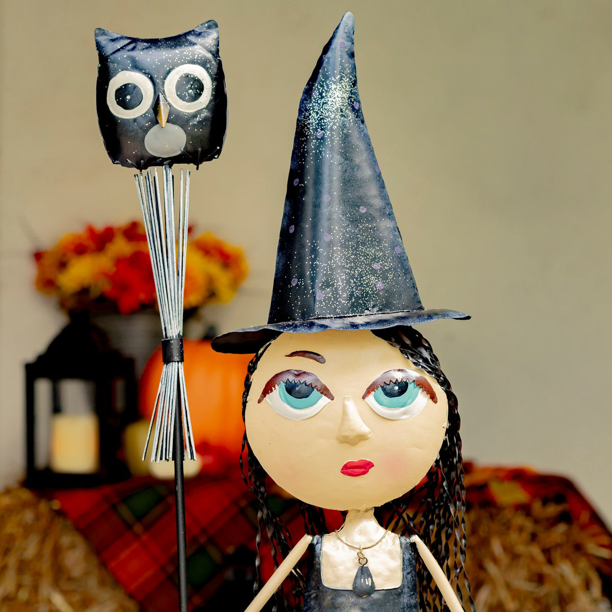39" Tall Big Eyed Halloween Witch Girl "Stephy"