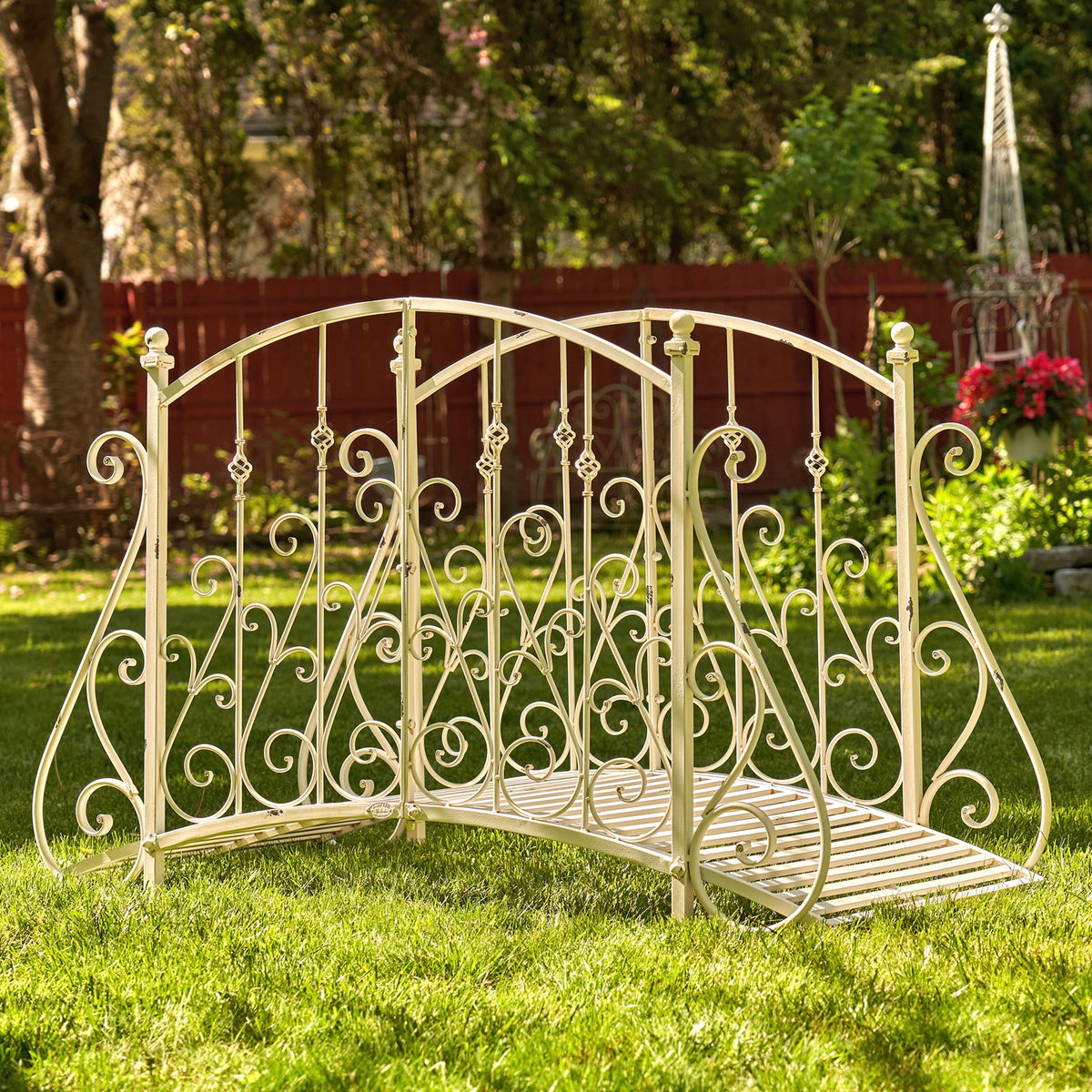 5ft. Long Antique Style Garden Bridge "Paris 1968"