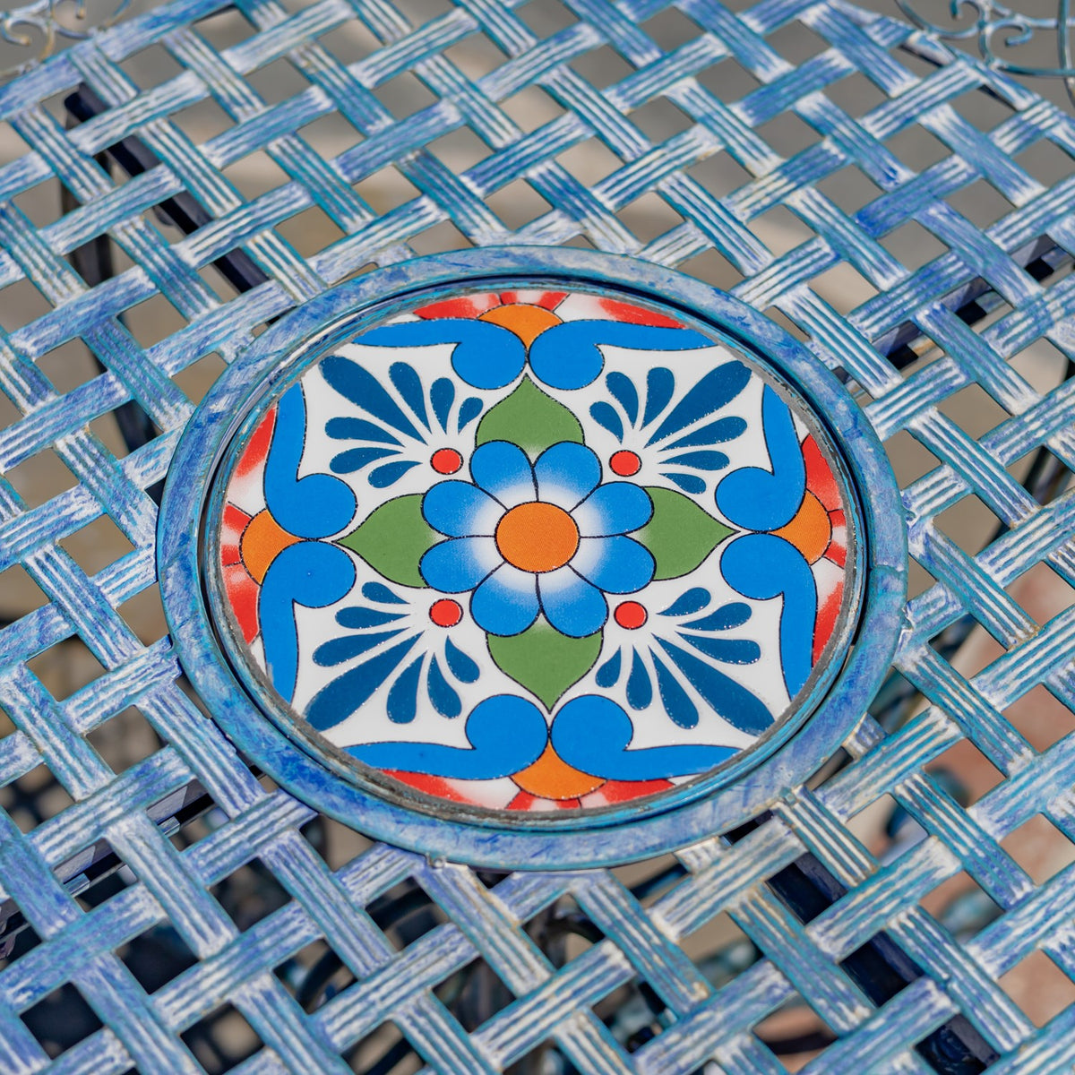 San Marino Round Mosaic Bistro Table "Sardinia"